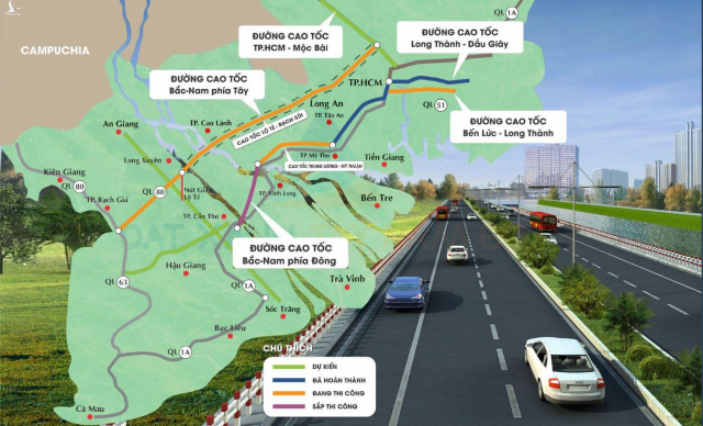 Cao tốc Cần Thơ - Hậu Giang - C&agrave; Mau sẽ đầu tư x&acirc;y dựng trong giai đoạn 2021 - 2025. &nbsp;