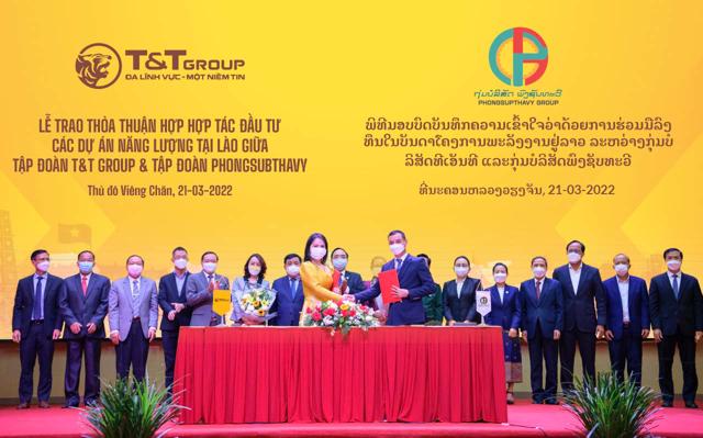 T&T Group hợp tác với tập đoàn hàng đầu của Lào, phát triển 2.500 MW điện tái tạo - Ảnh 1