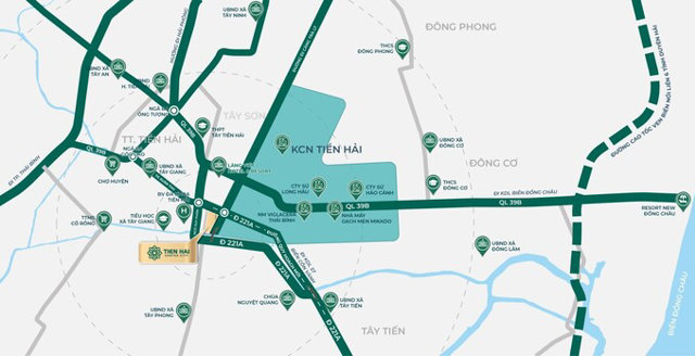 Tỷ suất sinh lời của Tiền Hải Center City dẫn đầu khu vực nhờ vị tr&iacute; đắc địa &nbsp;