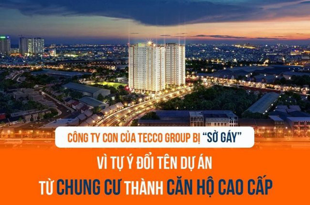 Công ty con của Tecco Group bị “sờ gáy” vì tự ý đổi tên dự án, từ chung cư thành căn hộ cao cấp - Ảnh 1