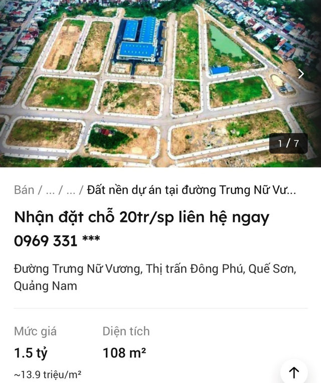 Quảng Nam: Chấn chỉnh hoạt động đầu tư, kinh doanh đất nền dự án chợ Đông Phú - Ảnh 1