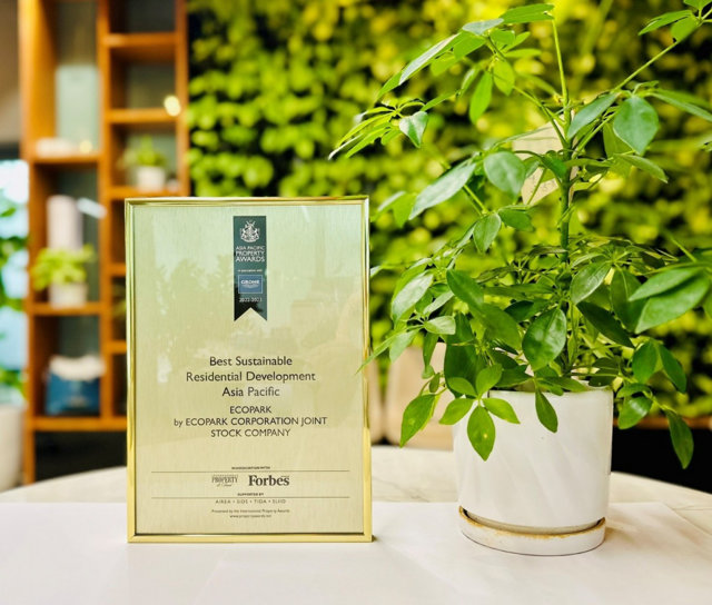 Ecopark đạt giải thưởng Khu đô thị bền vững xuất sắc nhất châu Á năm 2022 - Ảnh 1