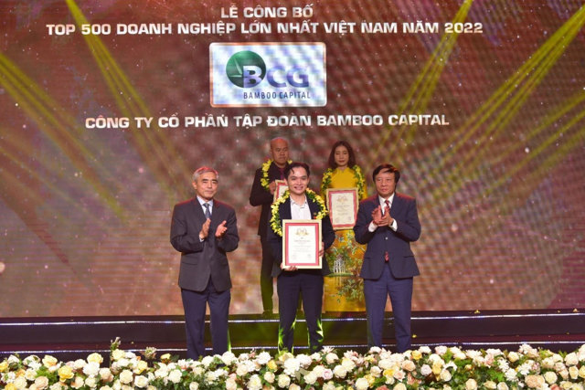 Năm 2022 l&agrave; lần thứ 6 li&ecirc;n tiếp Tập đo&agrave;n Bamboo Capital được vinh danh trong Top 500 Doanh nghiệp lớn nhất Việt Nam. &nbsp;