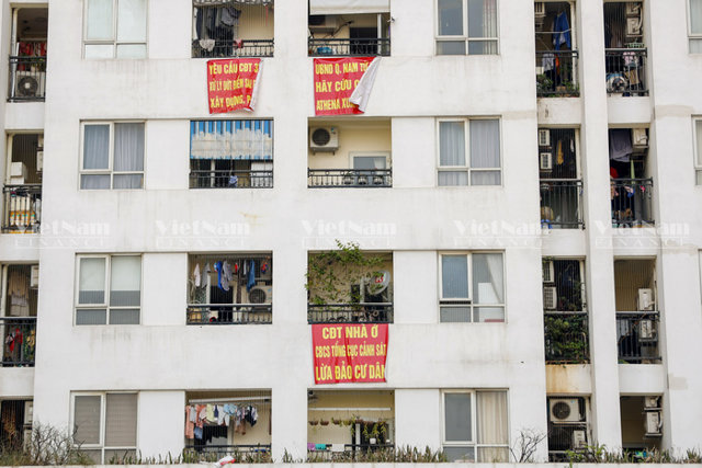 Hà Nội: Đỏ rực băng rôn tại chung cư Athena Complex Xuân Phương - Ảnh 5