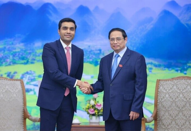 Thủ tướng Chính phủ Phạm Minh Chính tiếp Tổng Giám đốc Công ty Cảng và Đặc khu kinh tế, thuộc Tập đoàn Adani - Ảnh 1