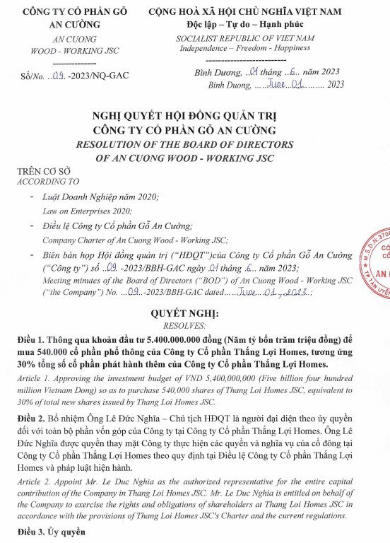 Lợi nhuận quý I giảm sâu, Gỗ An Cường vẫn mạnh tay chi tiền cho công ty liên kết - Ảnh 2