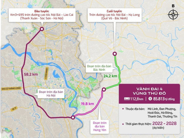 HUD Mê Linh Central: Đón sóng hạ tầng trước "giờ G" khởi công Vành đai 4 - Ảnh 1