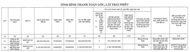 T&igrave;nh h&igrave;nh thanh to&aacute;n tr&aacute;i phiếu của BNP Global. &nbsp;