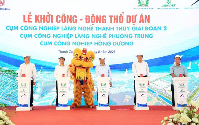 Hà Nội đồng loạt khởi công 3 cụm công nghiệp mới ở Thanh Oai - Ảnh 1