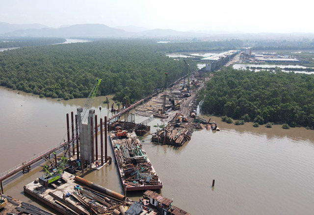 Toàn cảnh cầu Bến Rừng gần 2.000 tỷ, mở thêm trục kết nối Hải Phòng - Quảng Ninh - Ảnh 8