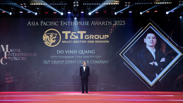 &Ocirc;ng Đỗ Vinh Quang, Ph&oacute; Chủ tịch HĐQT Tập đo&agrave;n T&amp;T Group được APEA 2023 vinh danh Doanh nh&acirc;n xuất sắc Ch&acirc;u &Aacute; 2023 &nbsp;