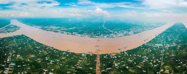 Công trường giữa dòng sông Tiền, xây Cầu Rạch Miễu 2 nối Tiền Giang - Bến Tre - Ảnh 5