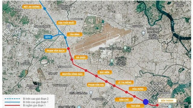 Metro số 2, Bến Thành - Tham Lương điều chỉnh kế hoạch hoàn thành - Ảnh 1