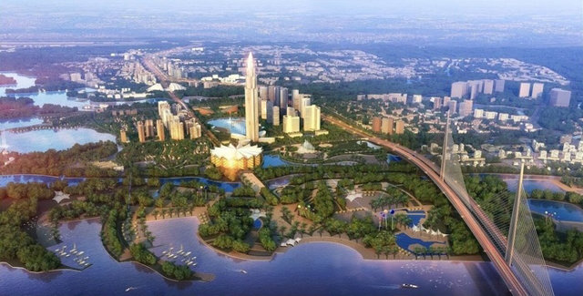 Cận cảnh khu đất xây Tháp tài chính 108 tầng ở Hà Nội trước ngày khởi công - Ảnh 1