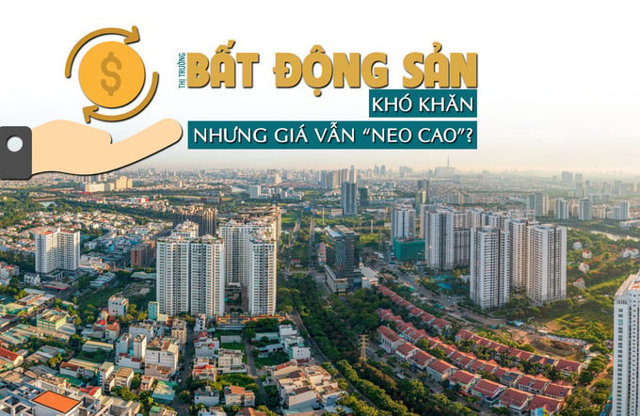 Thị trường bất động sản khó khăn nhưng giá vẫn tiếp tục “neo cao”? - Ảnh 1