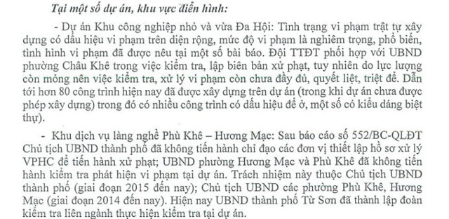 Văn bản kết luận thanh tra của Thanh tra tỉnh Bắc Ninh