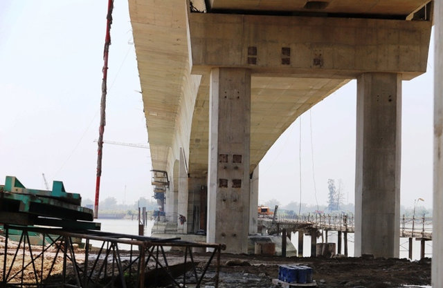 Ngắm hình dáng cầu vượt sông dài nhất cao tốc Bắc - Nam nối Nghệ An với Hà Tĩnh - Ảnh 6