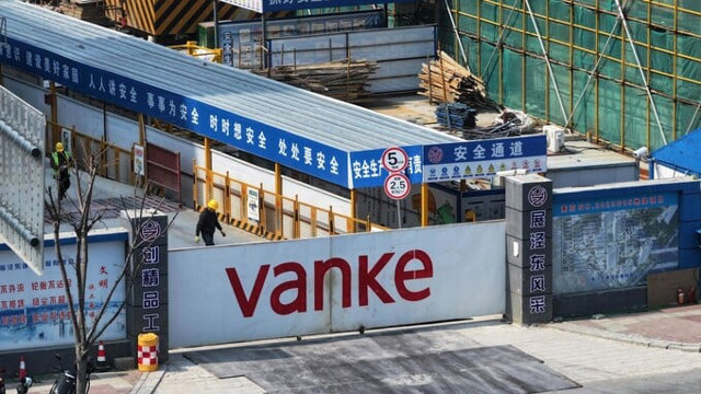 Khu d&acirc;n cư của Vanke đang được x&acirc;y dựng ở Nam Kinh, tỉnh Giang T&ocirc;, Trung Quốc. Ảnh CNN.