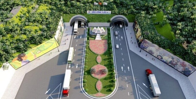 Phối cảnh một c&ocirc;ng tr&igrave;nh hầm đường bộ tr&ecirc;n cao tốc Đồng Đăng - Tr&agrave; Lĩnh.