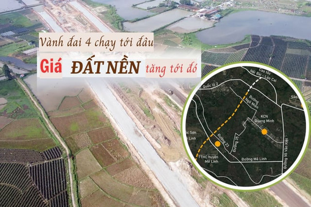 Vành đai 4 chạy tới đâu, giá đất nền tăng tới đấy - Ảnh 1