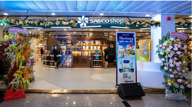 Sasco shop l&agrave; khu mua sắm lớn nhất s&acirc;n bay T&acirc;n Sơn Nhất.