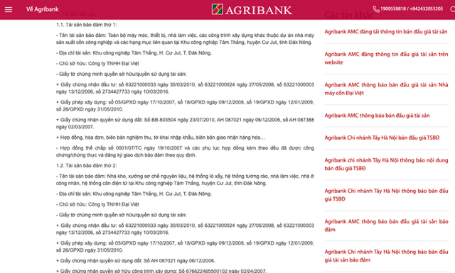 Hóa chất Đức Giang chi 253 tỷ mua lại tài sản từng bị Agribank siết nợ - Ảnh 1