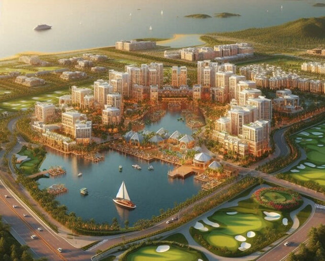 C&aacute;c khu du lịch nghỉ dưỡng, thương mại, vui chơi, giải tr&iacute;, thể thao, khu đ&ocirc; thị sinh th&aacute;i cao cấp trong tương lai tại tỉnh Ninh Thuận được vẽ bởi Ai