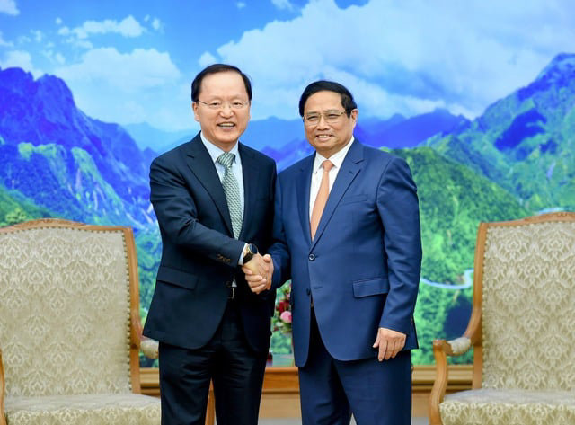 Thủ tướng tiếp Tổng Giám đốc phụ trách tài chính Tập đoàn Samsung - Ảnh 1