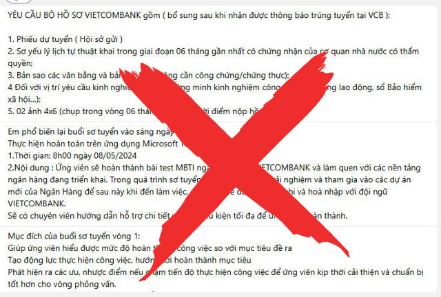 Vietcombank cảnh báo đối tượng mạo danh ngân hàng lừa đảo, chiếm đoạt tài sản - Ảnh 4