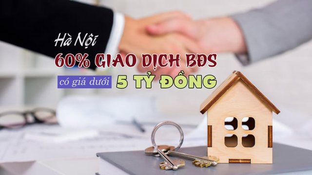 Hà Nội: 60% giao dịch nhà ở có giá trị dưới 5 tỷ đồng - Ảnh 1