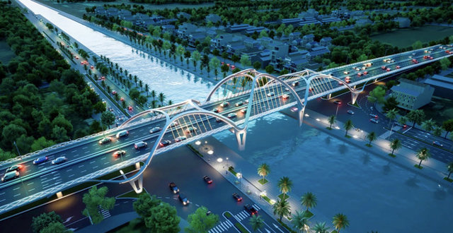 Chính thức lộ diện thiết kế cây cầu nghìn tỷ tại Hậu Giang - Ảnh 1
