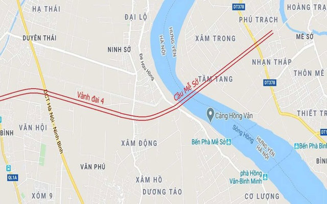 Vị trí cầu vượt sông Hồng 4.900 tỷ nối Hà Nội với Hưng Yên sắp xây dựng, thay thế bến phà huyết mạch trong kháng chiến - Ảnh 1