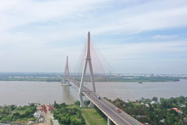 Cầu Cần Thơ bắc qua s&ocirc;ng Hậu. Ảnh: Quang Vinh/B&aacute;o Kinh tế v&agrave; Đ&ocirc; thị