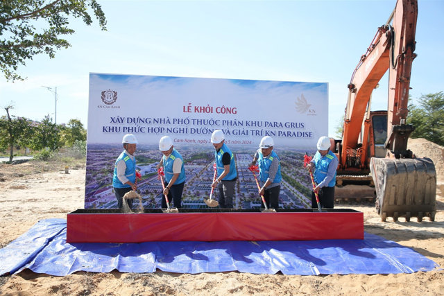 Chủ đầu tư KN Cam Ranh khởi công xây dựng khu nhà phố Para Grus - Ảnh 1