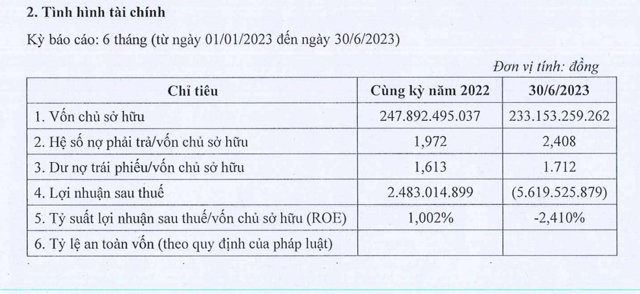 T&igrave;nh h&igrave;nh t&agrave;i ch&iacute;nh b&aacute;n ni&ecirc;n năm 2023 của C&ocirc;ng ty TNHH Đầu tư Ph&uacute;c Hậu.