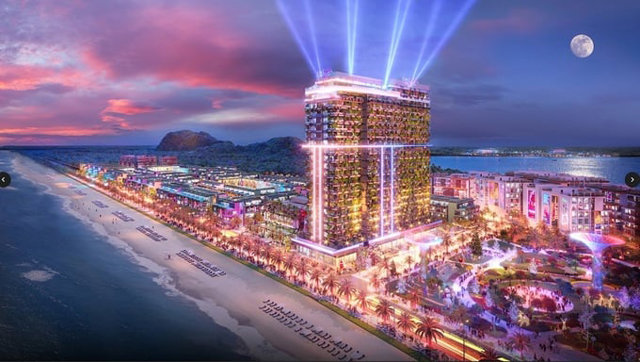 Bối cảnh 3D dự &aacute;n Flamingo Ibiza Hải Tiến City