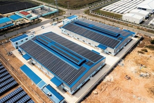 Nami Solar ph&aacute;t triển hệ thống điện mặt trời &aacute;p m&aacute;i cho Tổng C&ocirc;ng ty Sonadezi. Ảnh: Đức Dũng