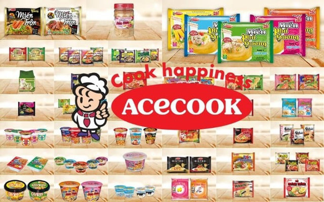 Acecook l&agrave; thương hiệu ăn liền nổi tiếng tại Việt Nam. Ảnh minh họa