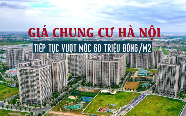 Giá căn hộ Hà Nội giữ đà vượt mốc 60 triệu đồng/m2 - Ảnh 1