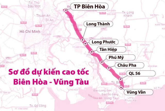 To&agrave;n cảnh tuyến cao tốc Bi&ecirc;n H&ograve;a - Vũng T&agrave;u. Ảnh: Internet