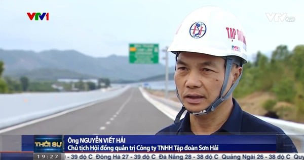 &Ocirc;ng Nguyễn Viết Hải trả lời phỏng vấn trong bản tin thời sự 19h của VTV năm 2023