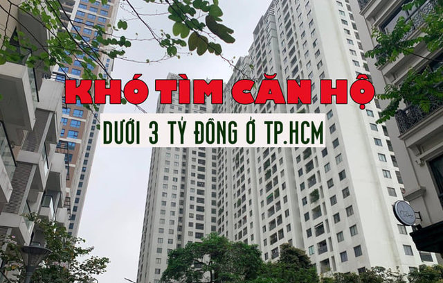 Khó tìm được căn hộ dưới 3 tỷ đồng ở TP.HCM - Ảnh 1