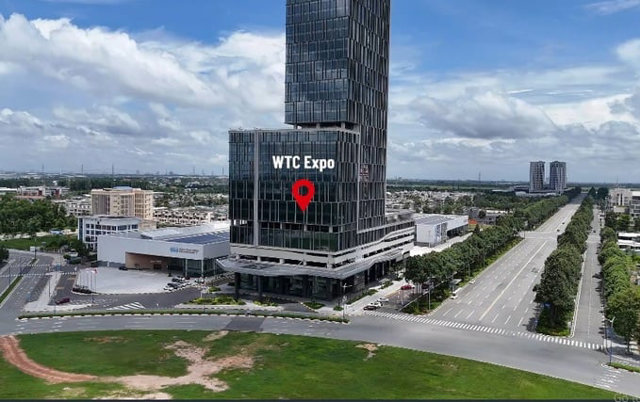 Trung t&acirc;m triển l&atilde;m WTC Expo nằm ngay cạnh khu đất triển khai dự &aacute;n trung t&acirc;m thương mại