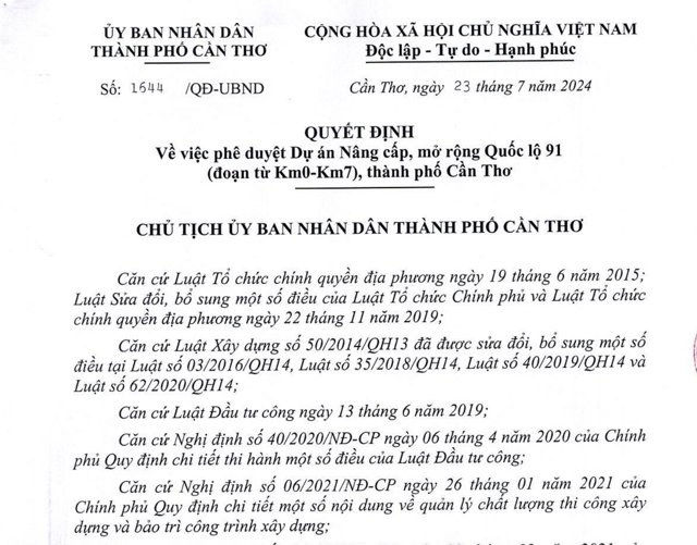 Cần Thơ đầu tư lớn: Tiêu tốn 1.000 tỷ đồng để làm 1 km đường - Ảnh 1