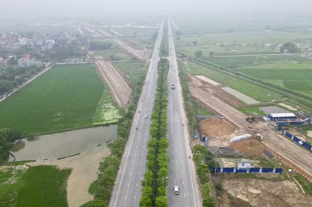 21km đường trục ph&iacute;a Nam H&agrave; Nội đ&atilde; ho&agrave;n th&agrave;nh. Ảnh: B&aacute;o Lao Động