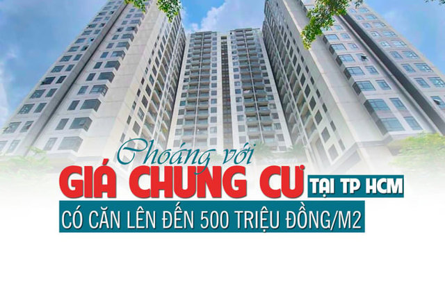 “Choáng” với giá chung cư tại TP HCM: Có căn lên đến 500 triệu đồng/m2? - Ảnh 1