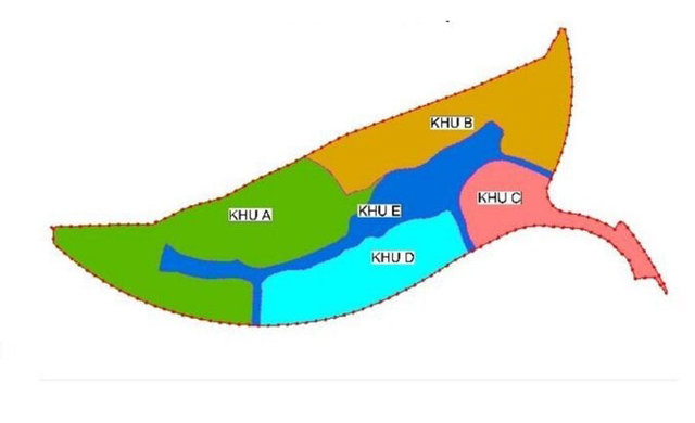 Quy hoạch ph&acirc;n khu KĐT lấn biển Cần Giờ. Ảnh: Internet &nbsp;