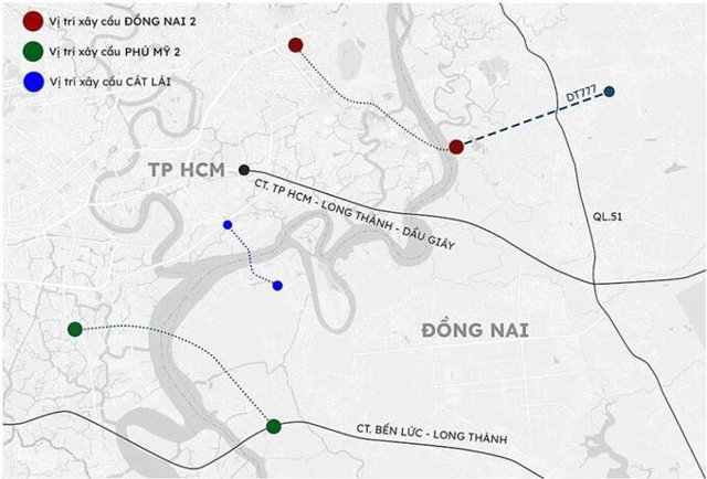 Vị tr&iacute; sẽ x&acirc;y dựng c&aacute;c c&acirc;y cầu. Ảnh: Internet