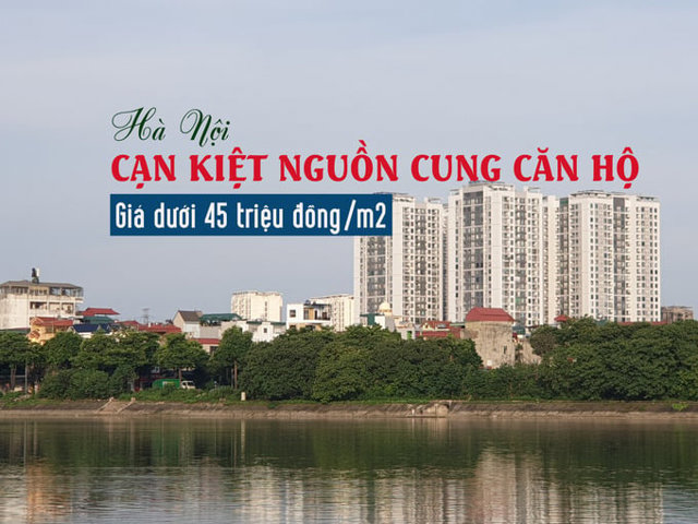 Hà Nội: Cạn kiệt nguồn cung căn hộ giá dưới 45 triệu đồng/m2 - Ảnh 1