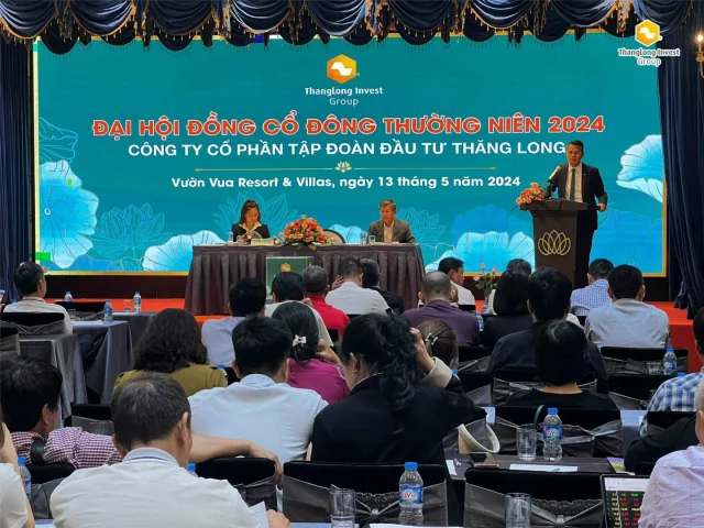 Đại hội đồng cổ đ&ocirc;ng thường ni&ecirc;n 2024 của Tập đo&agrave;n Đầu tư Thăng Long tại Ph&uacute; Thọ &nbsp;